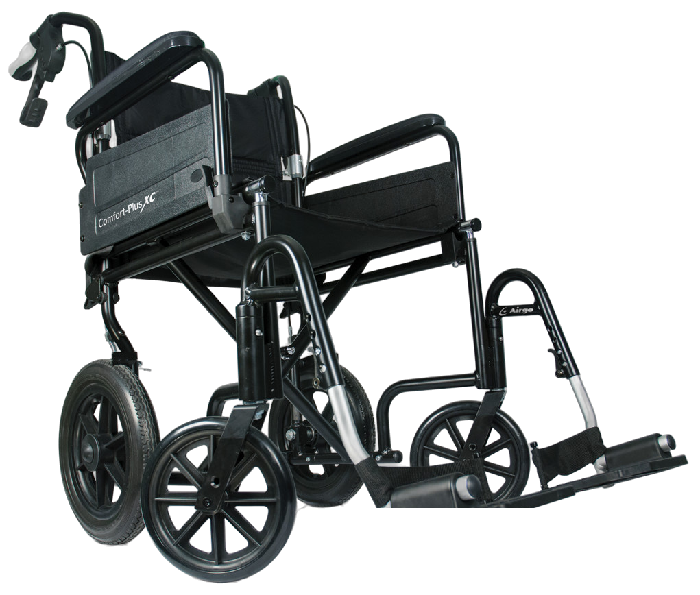 Lightweight transport wheelchair
